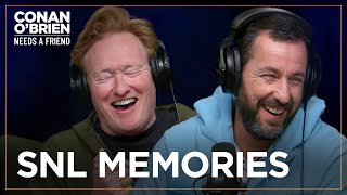 Conan Remembers Meeting Adam Sandler  Conan OBrien Needs A Friend [upl. by Nylannej]