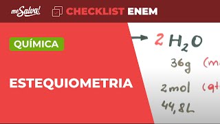 Cálculo Estequiométrico  Química  Checklist ENEM  Me Salva [upl. by Bria736]