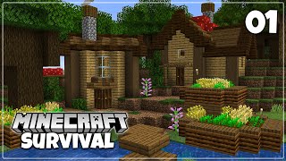 An Epic New Minecraft Adventure  116 Survival Lets Play  Episode 1 [upl. by Lizzy]