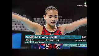 Women 3m springboard  Nur Dhabitah Sabri [upl. by Yrtneg766]