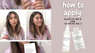 How To Apply Olaplex no0 and no3 [upl. by Juan]