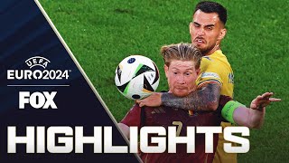 Belgium vs Romania Highlights  UEFA Euro 2024 [upl. by Yusuk]