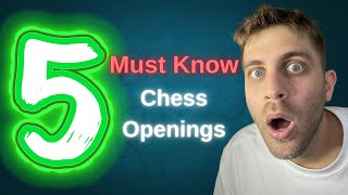 5 Chess Openings Every Beginner Should Know [upl. by Vincent]