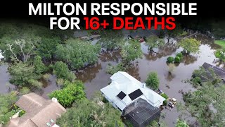 Hurricane Milton Death toll rises as Florida recovers from damage [upl. by Otrebogir376]