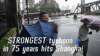 🌀Chinas mega city of Shanghai hit by Typhoon Bebinca the biggest storm in seven decades [upl. by Attenaz]