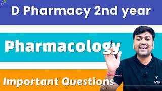 Pharmacology D Pharma 2nd Year Important Question  pharmacology d pharma 2nd year Imp Question [upl. by Aillicec876]