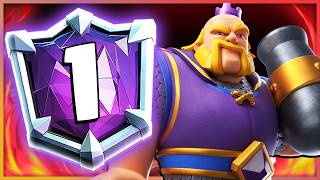 BUFFED ROYAL GIANT DECK rushed to RANK 1 IN THE WORLD — Clash Royale [upl. by Nareik]