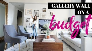 How to DIY Gallery Wall on a Budget  Under 100 [upl. by Maynard]