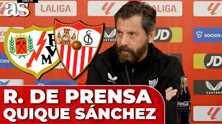 RAYO VALLECANO  SEVILLA  Rueda de prensa de QUIQUE SÁNCHEZ FLORES [upl. by Kauppi255]