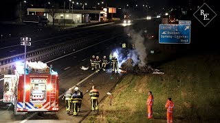 Dodelijk ongeval A59 SprangCapelle [upl. by Joao]