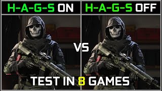 RTX 3070  Hardware Accelerated GPU Scheduling ON vs OFF  Test in 8 Games [upl. by Anilejna930]