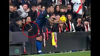 Lucas Ocampos sufre de agresión obscena por parte de fan [upl. by Anaiv354]