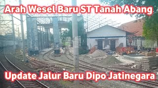 Update Pembangunan Jalur Rel Depo Stasiun Jatinegara Dikewok KA Argo Parahyangan [upl. by Adnawaj]