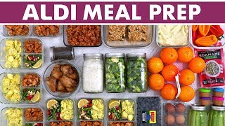 Healthy Aldi Meal Prep for the Week amp Haul  INSTANT POT recipe [upl. by Tserrof]