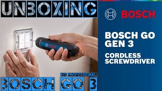 BOSCH GO 3 KIT PROFESSIONAL UNBOXING [upl. by Neb]