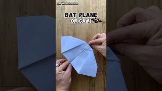 DIY PAPER BAT PLANE 🦇 trending pakistan india subscribe [upl. by Ahseikan]