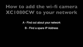 Setting up Xvisions WiFi camera XC1080CW to the network without using an NVRDVR [upl. by Nomihs]