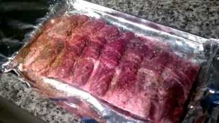 BBQ Ribs  How to prepare and cook beef ribs in the oven [upl. by Nnylyma389]