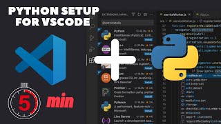 How to setup Python for VSCode in 2023 in 5mins  Install Python and Setup VSCode for Windows 10 [upl. by Pasho]