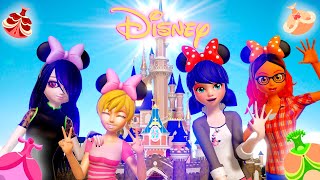 Miraculous Ladybug x Disney Marinette Alya Rose Juleka as Disney Princesses transformation [upl. by Tadd]