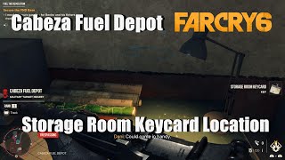 Far Cry 6 Cabeza Fuel Depot FND Cache Storage Room Keycard Location [upl. by Tirma324]