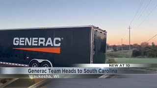 Generac employees leave Waukesha for Hurricane Helene relief in Carolinas [upl. by Nyre]