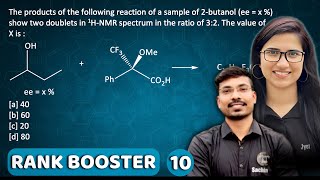 Rank Booster by J Chemistry  Enantiomeric Excess  Stereochemistry Organic Chemistry  CSIR NET [upl. by Harriott991]