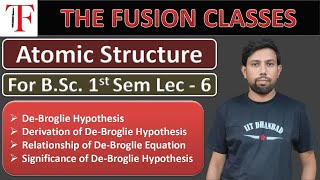 De Broglie Hypothesis  Significance of De Broglie Hypothesis  Derivation  For BSc Sem 1 [upl. by Yer]