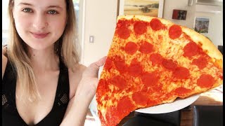 Nela Zisser vs 1 Massive Slice of Pizza [upl. by Uyr]