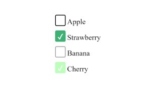 CSS  Simple Checkbox Styling [upl. by Moraj]