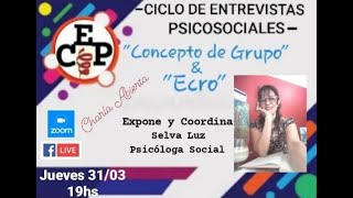 Concepto de Grupo y Ecro  Selva Luz Psicóloga Social [upl. by Ris794]