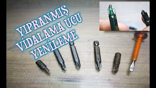 Yıpranmış vidalama ucu yenileme [upl. by Selrahc]