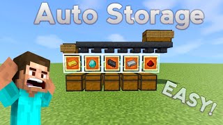 Minecraft Full Automatic Sorting System  120 [upl. by Ardnikal]