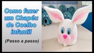 Como fazer um chapéu de coelho passo a passo [upl. by Euqinemod]