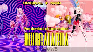 【MMD】INTERGALACTIA  IA GLOWB【Motion DL】 [upl. by Ahsielat]