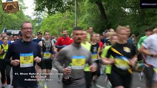 41 Rhein Ruhr Marathon Duisburg 05052024 Halbmarathonlauf Start [upl. by Justina]