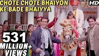 Chhote Chhote Bhaiyon Ke Bade Bhaiyya  Hum Saath Saath Hain  Bollywood Wedding Song [upl. by Ratcliff]