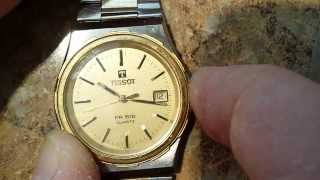 How to set the minute hand on a vintage Tissot PR516 Quartz watch [upl. by Darci345]