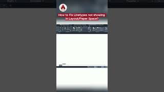 How to Fix Linetypes not showing in LayoutPaper Space autocadtips shorts [upl. by Holmen771]