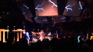 Bjork  Crazy finale with live Tesla Coil at Craneway in Richmond CA [upl. by Aiet416]