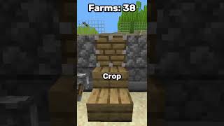 I Built EVERY Farm AZ in Minecraft Hardcore shorts minecraft [upl. by Anneliese156]