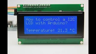 How to use IIC I2C 2004 204 20 x 4 Character LCD with Arduino [upl. by Oremo]