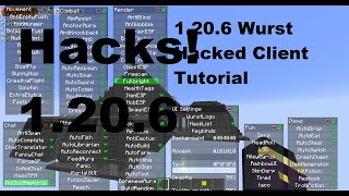 How to get Minecraft Wurst Hacked Client 1206 [upl. by Eiroj890]