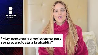 Mariana Rodríguez se registra para ser alcalde en Monterrey [upl. by Aliehs]