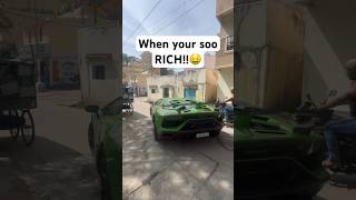 Lamborghini Aventador SVJ worth 12cr supwecar rich [upl. by Meihar961]