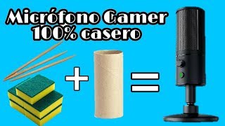 Como hacer un MICRÓFONO GAMER 100 casero de ALTA calidad  tutorial fácil y rápido [upl. by Moor]