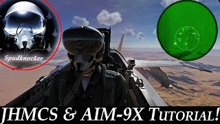 DCS FA18C Hornet  JHMCS amp AIM9X Tutorial  Day amp Night [upl. by Chi270]