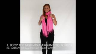 THE WATERFALL  How to Wear a Pashmina [upl. by Barvick11]