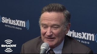 Robin Williams quotStephen Hawkingthey say he goes to strip clubsquot  SiriusXM [upl. by Chantalle58]