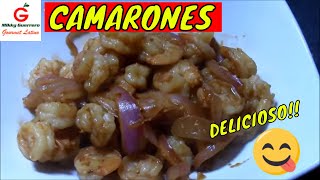 Plato de camarones delicioso y fácil de preparar [upl. by Ley]